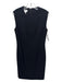 Escada Size 38 Black Wool Sleeveless Back Zip Below Knee Solid Dress Black / 38