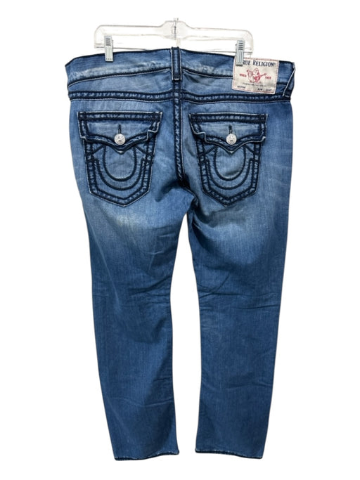 True Religion Size 38 medium dark wash Cotton Blend Solid Jean Men's Pants medium dark wash / 38