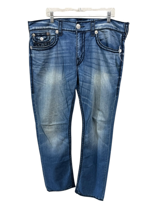 True Religion Size 38 medium dark wash Cotton Blend Solid Jean Men's Pants medium dark wash / 38