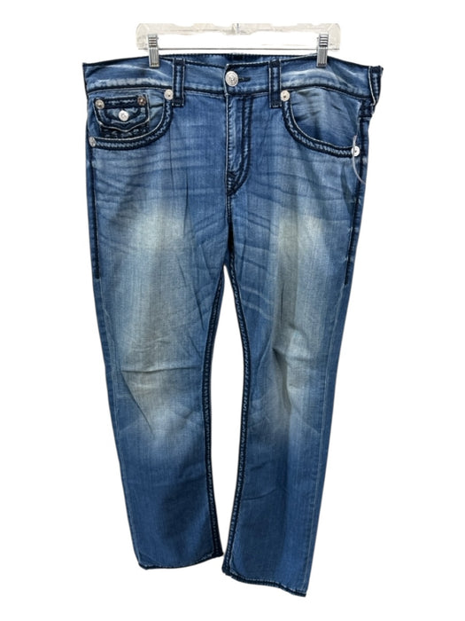 True Religion Size 38 medium dark wash Cotton Blend Solid Jean Men's Pants medium dark wash / 38