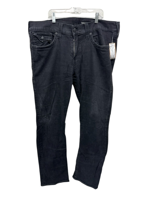 True Religion Size 38 Black Cotton Blend Solid Jean Men's Pants Black / 38