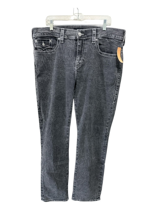 True Religion Size 38 faded gray Cotton Blend Solid Jean Men's Pants faded gray / 38