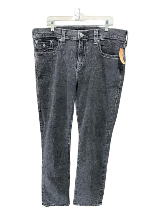 True Religion Size 38 faded gray Cotton Blend Solid Jean Men's Pants faded gray / 38