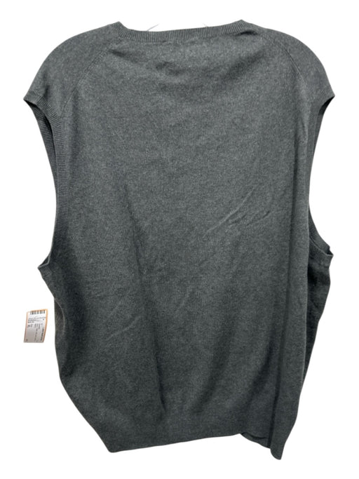Polo Size XL Gray Cotton Solid Vest Men's Sweater Gray / XL