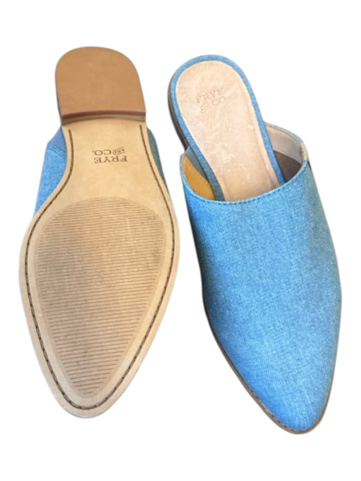 Frye Shoe Size 9.5 Blue Canvas Mules Blue / 9.5