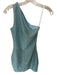 Superdown Size XS Baby Blue Polyester One Short Sleeve Metallic Side Zip Dress Baby Blue / XS