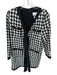 Pomander Place Size L black and white Polyester Houndstooth Gold Buttons Dress black and white / L