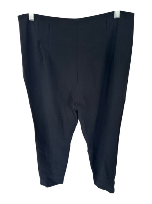 Ralph Lauren Size 12 Black Wool Side Zip Belt Loops Pants Black / 12
