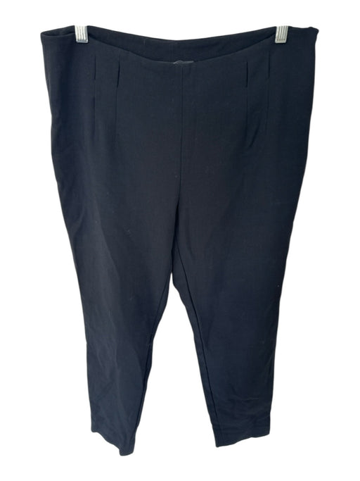 Ralph Lauren Size 12 Black Wool Side Zip Belt Loops Pants Black / 12