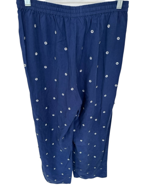 Hill House Size M Navy Lycocell Gem Detail Drawstring Cropped Jogger Pants Navy / M