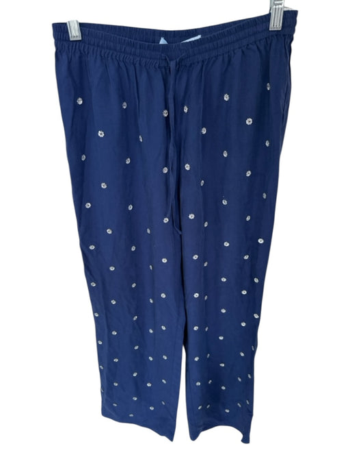 Hill House Size M Navy Lycocell Gem Detail Drawstring Cropped Jogger Pants Navy / M