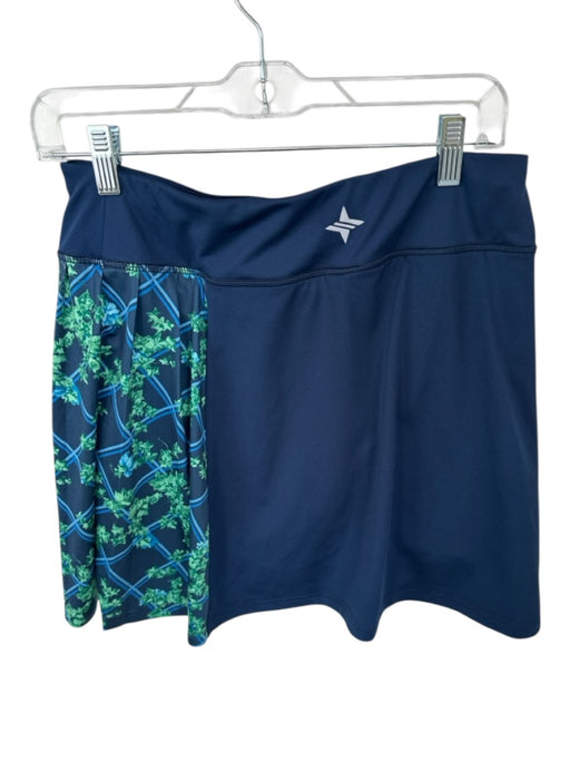 Tuckernuck Size M Navy Polyester Leaf Built in Shorts Athletic Skort Navy / M