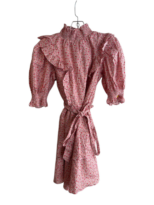 English Factory Size XS Pink & Orange Cotton Half Puff Sleeve Floral Dress Pink & Orange / XS