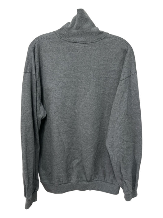 Beams Size M Grey Cotton Turtle Neck Solid Long Sleeve Ribbed Hem Sweater Grey / M