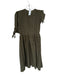 by Together Size L Green & White Polyester Short Sleeve Polka Dot Midi Dress Green & White / L