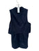 Theory Size 6 Navy Cotton Sleeveless Collar Front Zip Dress Navy / 6
