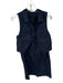 Theory Size 6 Navy Cotton Sleeveless Collar Front Zip Dress Navy / 6
