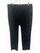 Vince Size 12 Black Cotton & Linen Zip Fly Pants Black / 12