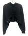 Spanx Size 2X Black Polyester & Modal Cropped Long Sleeve Funnel Neck Sweatshirt Black / 2X