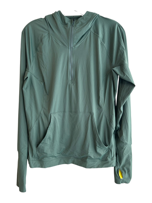 Lululemon Size Est M Green No Fabric Tag Hoodie Long Sleeve Vent Thumb Holes Top Green / Est M