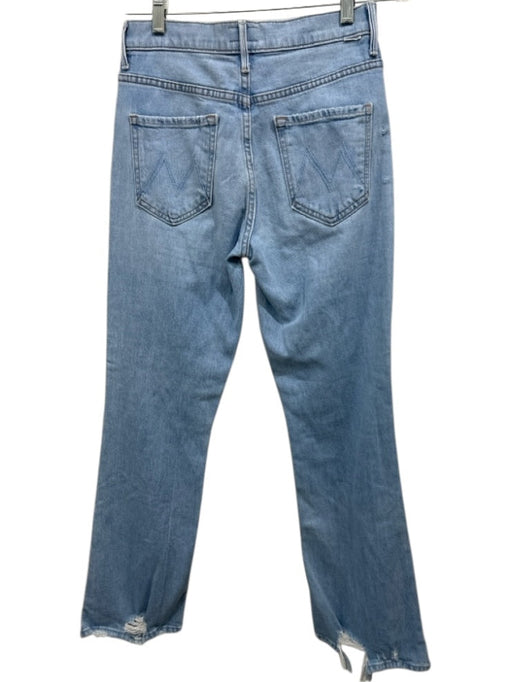Mother Size 27 Light Wash Cotton Denim Zip Fly High Rise Slim Straight Jeans Light Wash / 27