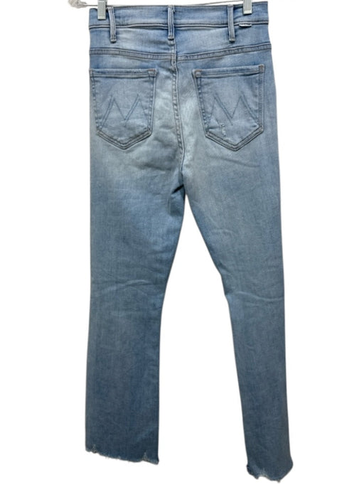 Mother Size 26 Light Wash Cotton Denim Zip Fly High Rise Slim Straight Jeans Light Wash / 26