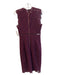 Bardot Size Small Wine Polyamide Blend Lace Overlay lined Round Neck Dress Wine / Small