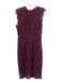 Bardot Size Small Wine Polyamide Blend Lace Overlay lined Round Neck Dress Wine / Small