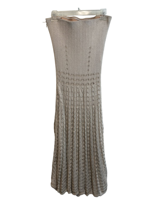 Ralph Lauren Purple Label Size Small Champagne Viscose Blend Strapless Dress Champagne / Small