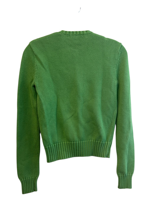 Ralph Lauren Sport Size Small Lime Green No Fabric Tag Button Up Sweater Lime Green / Small