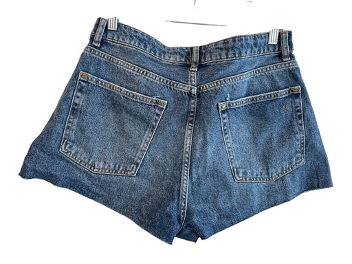 Pilcro Size 30 Med Dark Wash Cotton Blend Zip Fly Rhinestone 5 Pocket Shorts Med Dark Wash / 30