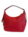 Kate Spade Red Pebble Leather Gold hardware Crescent Shoulder Bag Red / S