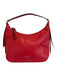 Kate Spade Red Pebble Leather Gold hardware Crescent Shoulder Bag Red / S