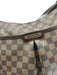 Louis Vuitton Brown Coated Canvas Gold hardware Damier Ebene Zip Top Bag Brown / S