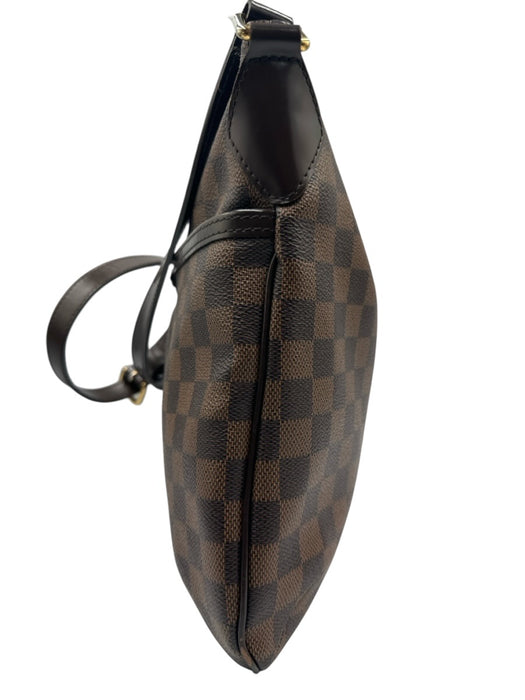 Louis Vuitton Brown Coated Canvas Gold hardware Damier Ebene Zip Top Bag Brown / S