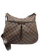 Louis Vuitton Brown Coated Canvas Gold hardware Damier Ebene Zip Top Bag Brown / S