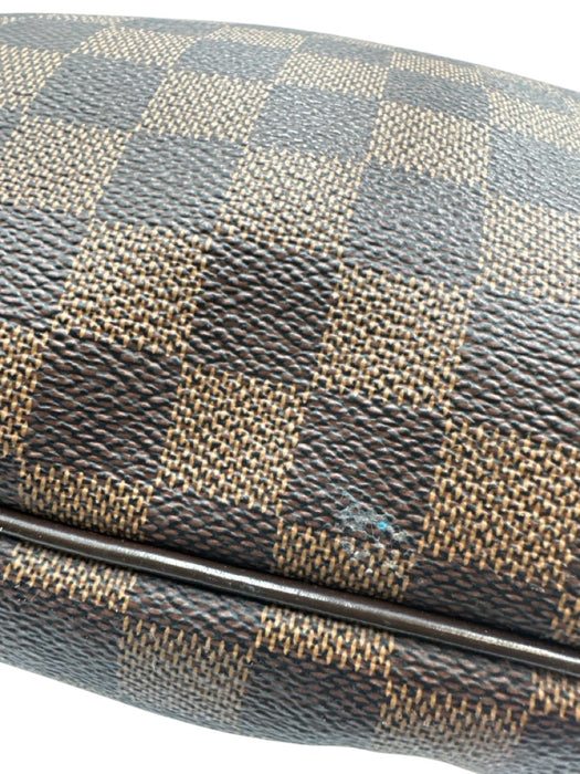 Louis Vuitton Brown Coated Canvas Gold hardware Damier Ebene Zip Top Bag Brown / S