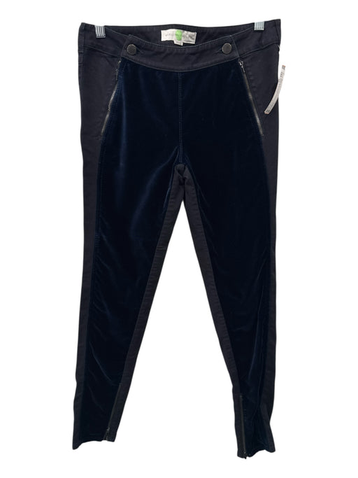 Stella McCartney Size 27 Black & Navy Cotton Blend Fabric & Color Block Pants Black & Navy / 27
