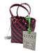 Marni Black & Pink Plastic Woven Top Handle Basket Bag Black & Pink / S