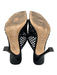 Jimmy Choo Shoe Size 38.5 Black Leather & Mesh Square Toe Mesh Thong Sandals Black / 38.5