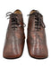 Miu Miu Shoe Size 38.5 Brown Leather Square Toe Lace Up Rubber Sole Oxford Flats Brown / 38.5
