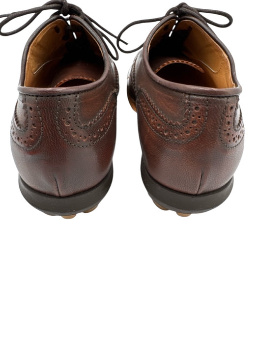 Miu Miu Shoe Size 38.5 Brown Leather Square Toe Lace Up Rubber Sole Oxford Flats Brown / 38.5