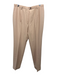 Burberry London Size 14 Tan No Fabric Tag Woven Zip & Button High Rise Pants Tan / 14