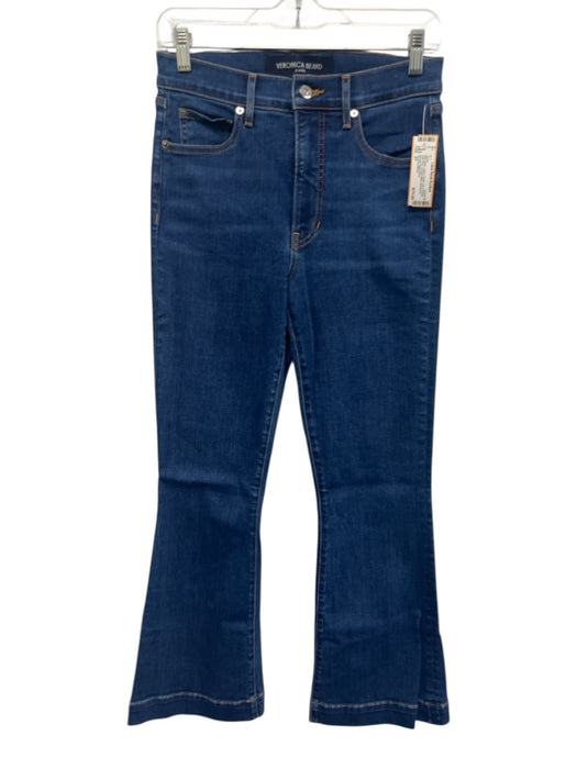 Veronica Beard Size 27 Med Wash Cotton Denim Zip & Button High Rise Jeans Med Wash / 27