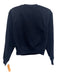 Veronica Beard Size XS Navy & white Cotton Logo Ribbed Neck Sweatshirt Sweater Navy & white / XS