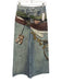 Blesslover Size S Light Wash & Multi Cotton Denim High Rise Printed Jeans Light Wash & Multi / S