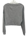 Alo Size S Gray Polyester Blend Ribbed Long Sleeve V Neck Jogger Pant Set Gray / S
