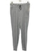 Alo Size S Gray Polyester Blend Ribbed Long Sleeve V Neck Jogger Pant Set Gray / S