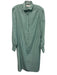 Balenciaga Size M Green & White No Fabric Tag Sequin Print Long Sleeve Dress Green & White / M