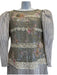 Mary McFadden Size 8 Gray, Pink & white No Fabric Tag Long Sleeve Dress Gray, Pink & white / 8